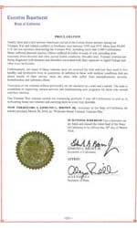 California Proclamation (2018)